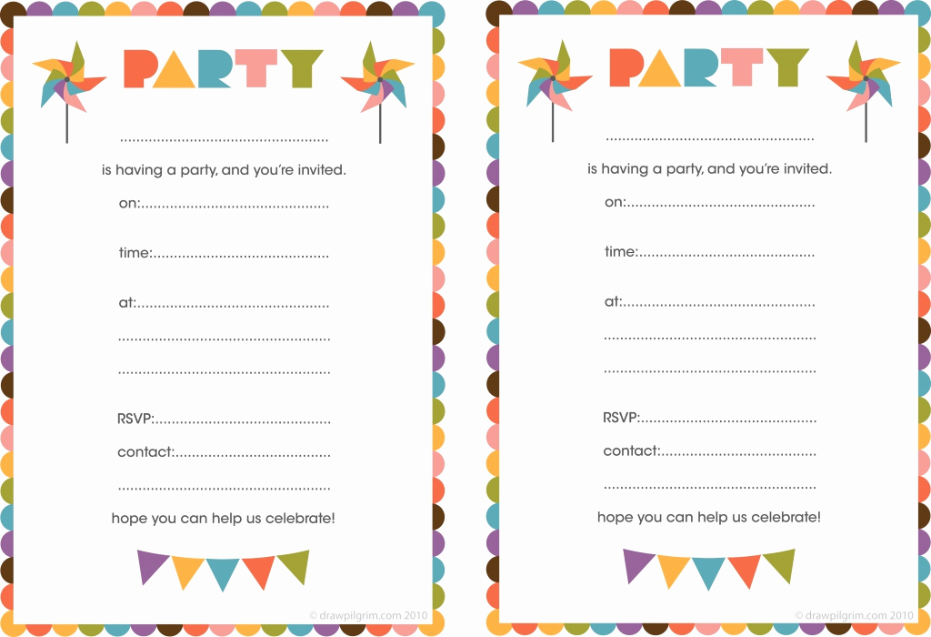 Printable Birthday Invitation Cards Inspirational Free Printable Birthday Card Invitations — Birthday