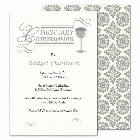 Printable First Communion Invitation Lovely Party Invitations Free Printable First Holy Munion