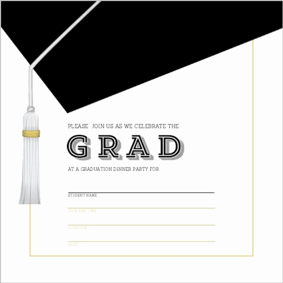Printable Graduation Party Invitation Elegant 40 Free Graduation Invitation Templates Template Lab