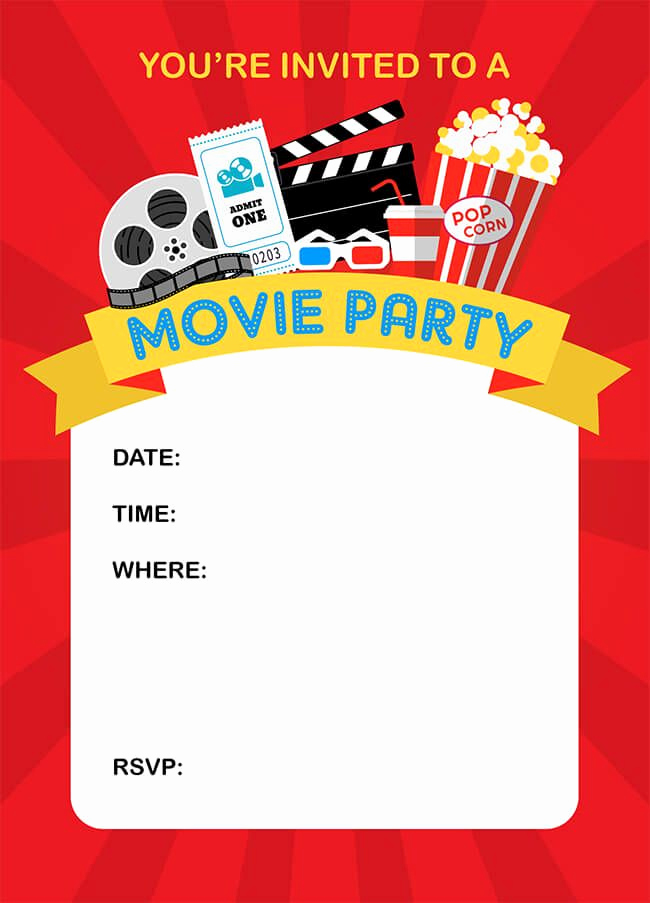 Printable Movie Ticket Invitation New How to Throw A Fun Backyard Movie Party