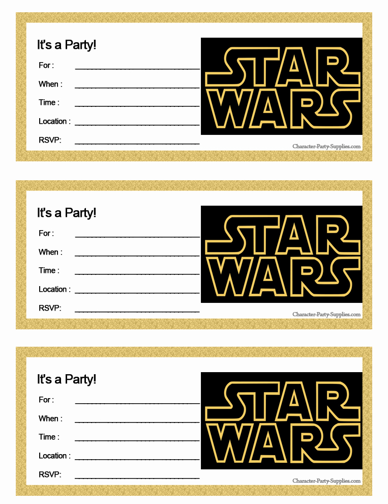 Printable Star Wars Invitation Best Of Google Image Result for Character Party Supplies