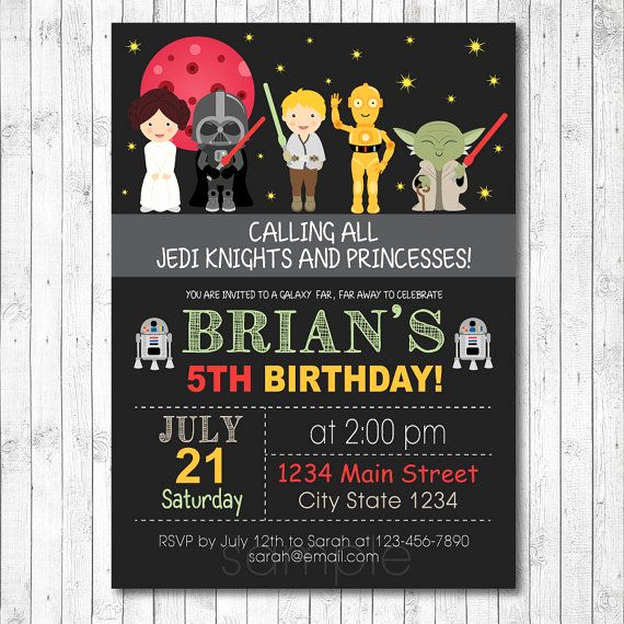 Printable Star Wars Invitation Template Inspirational Free Star Wars Birthday Invitations – Bagvania Free