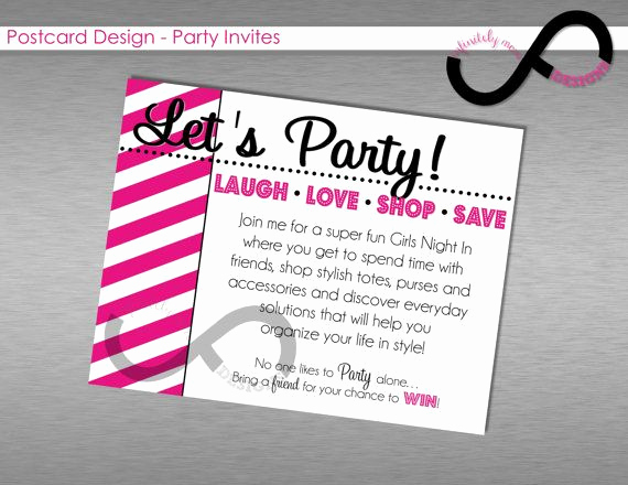 Pure Romance Party Invitation Wording Unique Purse Party Invitation Postcard Design