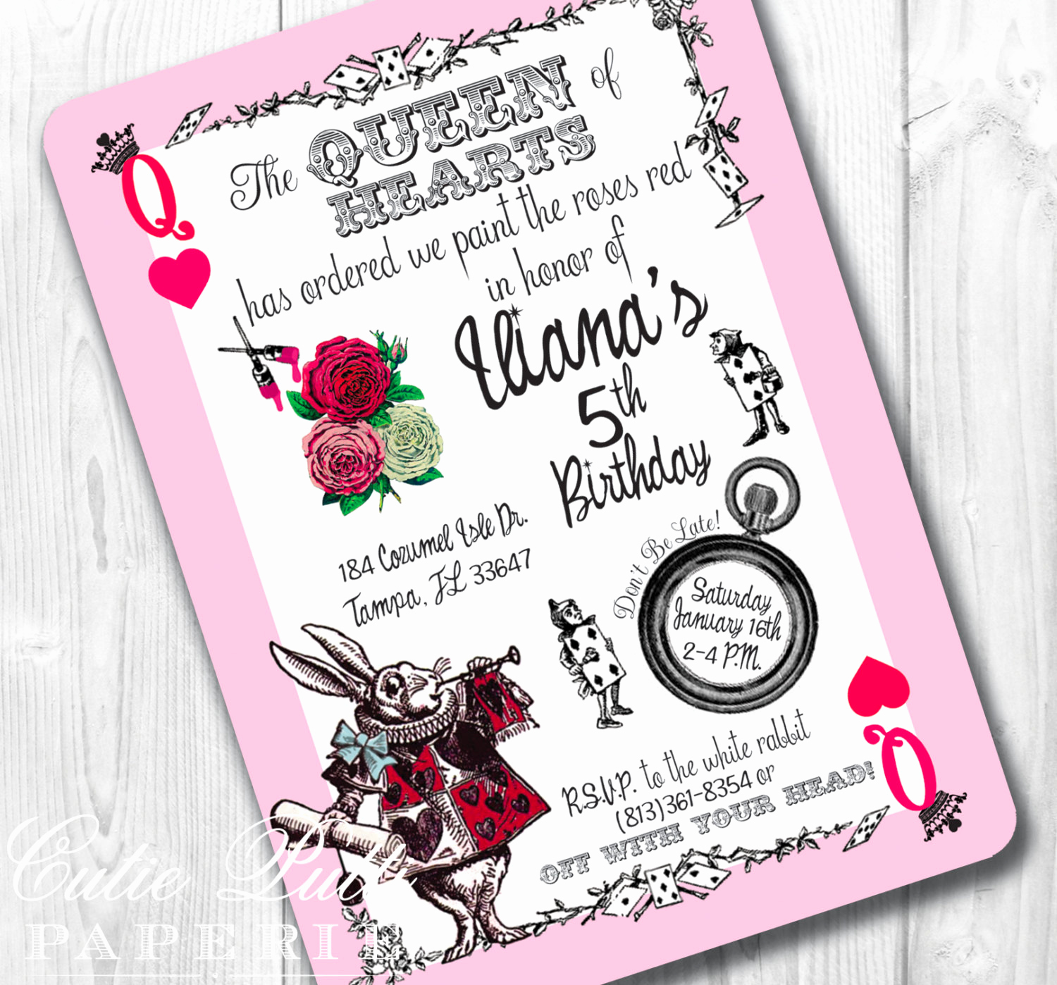 Queen Of Hearts Invitation Awesome Queen Of Hearts Party Invitations Printable Custom