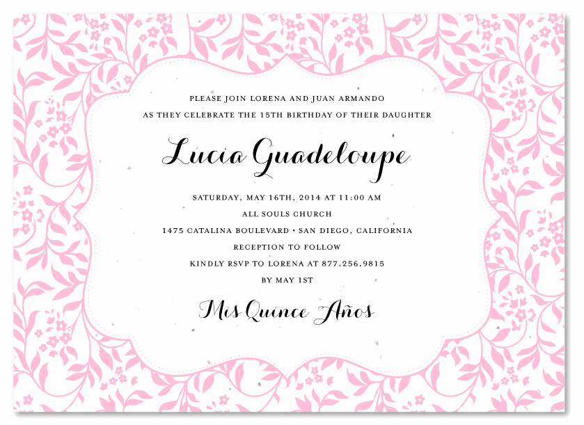 Quince Invitation Wording In English Best Of Quinceanera Invitation Template