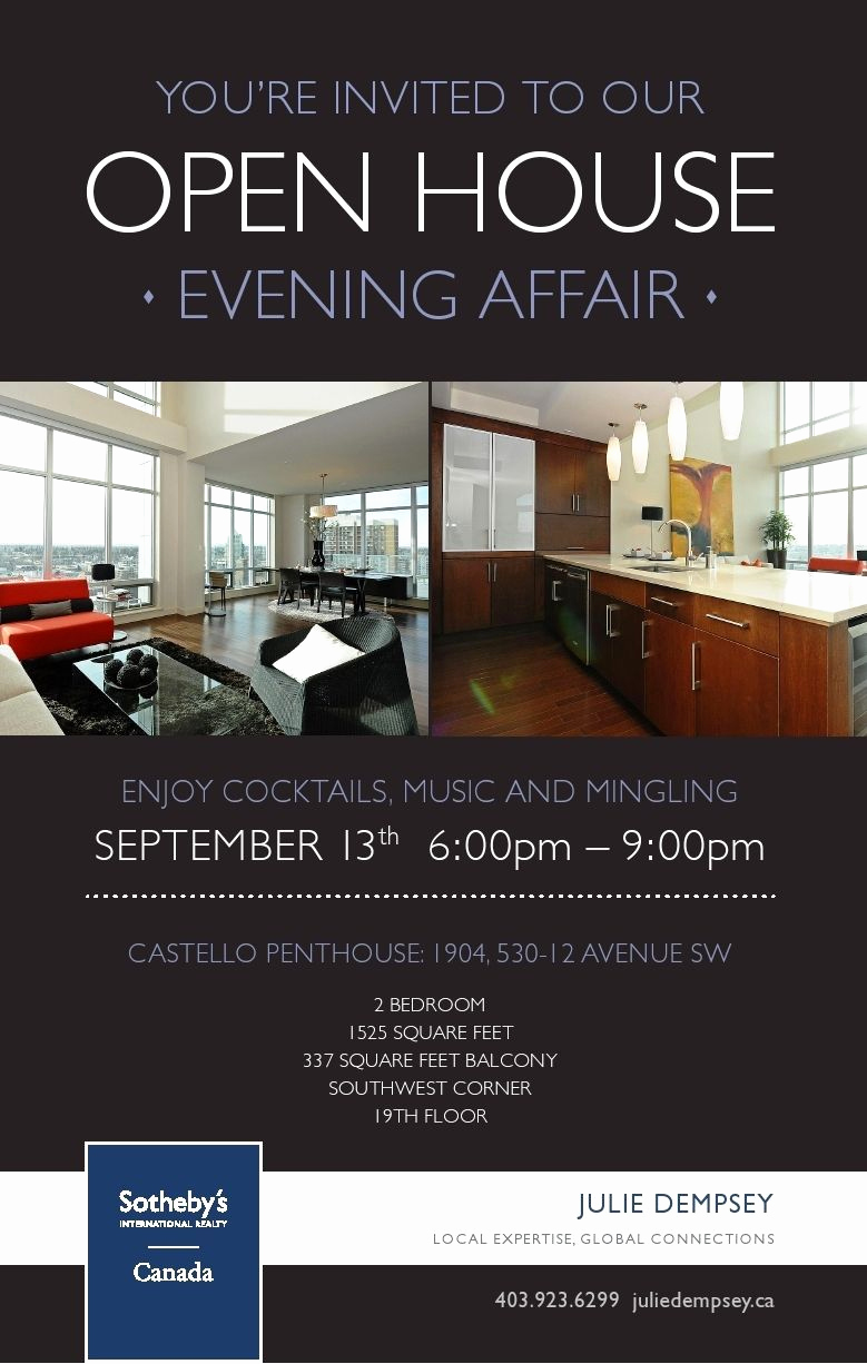 Real Estate Open House Invitation Luxury Real Estatecastello Open House Ink and Paper