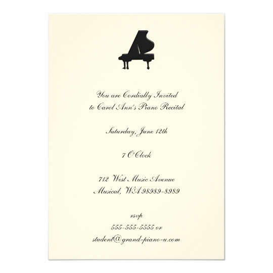 Recital Invitation Template Free Unique Piano Recital Invitation Recital Invitation Template Free Unique Piano Recital Invitation