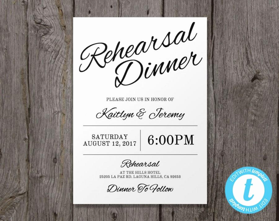 Rehearsal Dinner Invitation Template Word Unique Printable Wedding Rehearsal Dinner Invitation Template