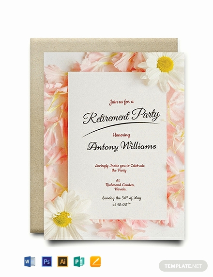 Retirement Party Invitation Template Free Lovely Free Printable Retirement Party Invitation Template