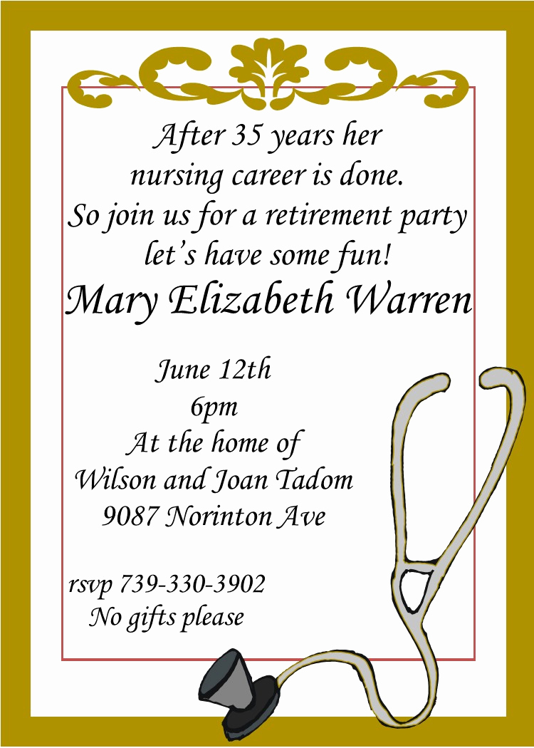 Retirement Party Invitation Templates Lovely Retirement Party Invitations Custom Designed New for