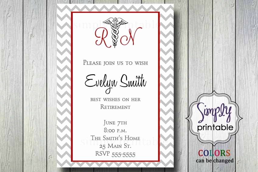 Retirement Party Invitation Wording Awesome Nurse Retirement Party Invitation
