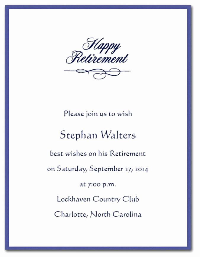 Retirement Party Invitation Wording Elegant Cocktail Party Invitations Templates are Available Line