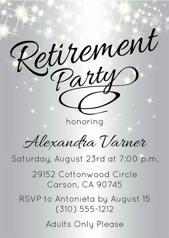 Retirement Party Invitation Wording Lovely Best 25 Retirement Invitations Ideas On Pinterest