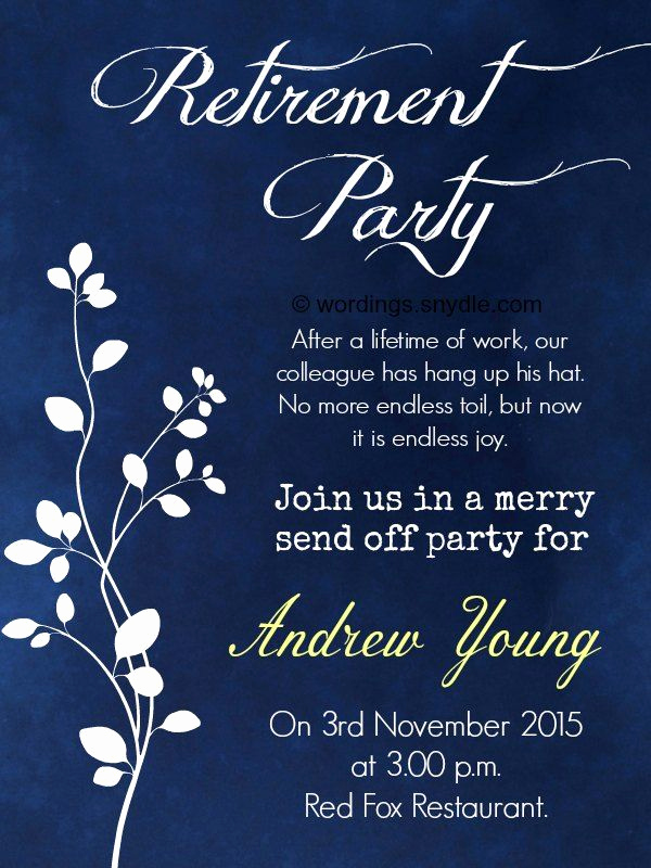 Retirement Party Invitation Wording Lovely Best 25 Retirement Party Invitation Wording Ideas On