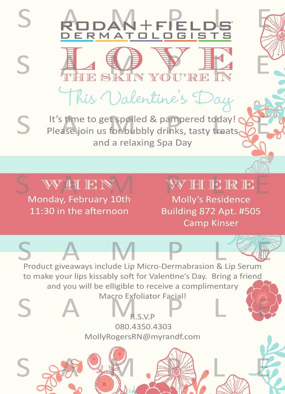 Rodan and Fields event Invitation Awesome 111 Best Images About R F Invitations Bbl On Pinterest