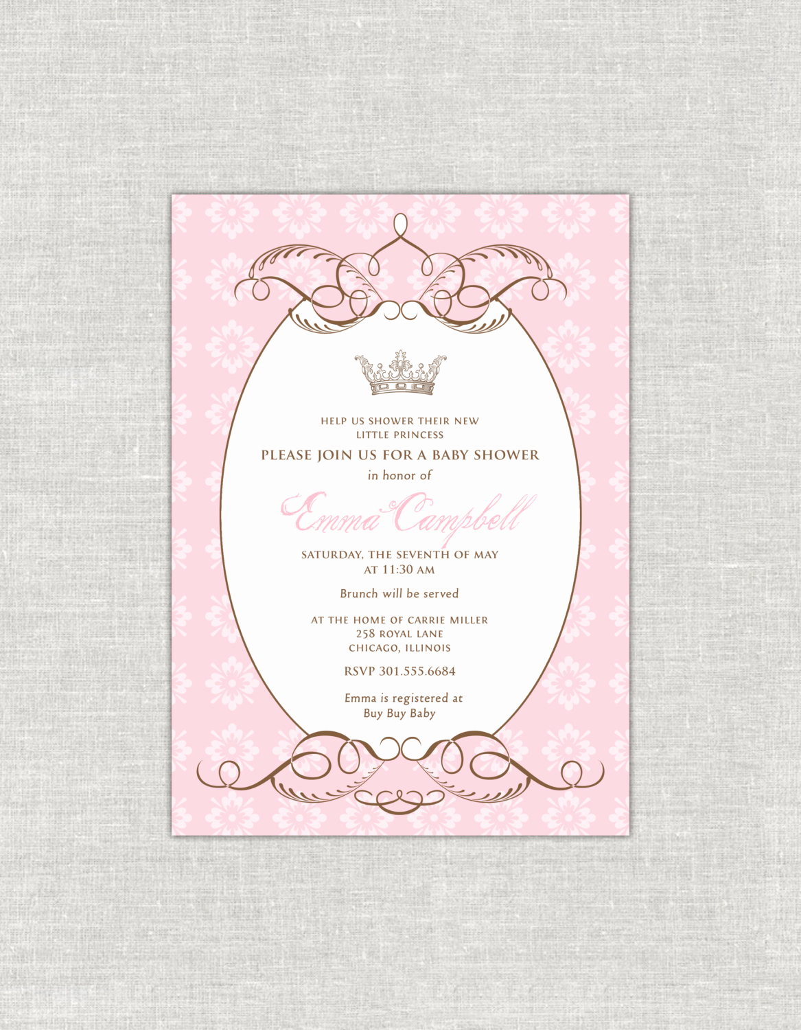 Royal Baby Shower Invitation Luxury Royal Baby Shower Invitation Princess Shower by