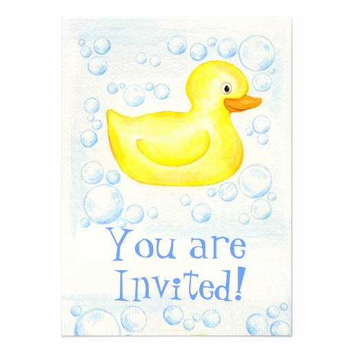 Rubber Duck Baby Shower Invitation Luxury Rubber Ducky Baby Shower Invitation 4 5&quot; X 6 25