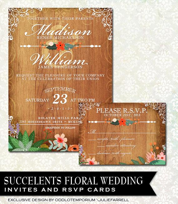 Rustic Wedding Invitation Background New Rustic Wedding Invitation Featuring Vintage Flowers A