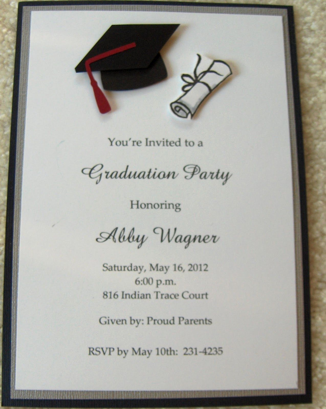 Sample Graduation Party Invitation Elegant Graduation Invitations Google Search