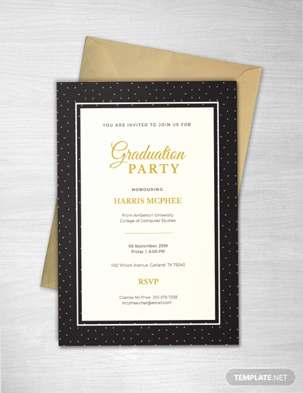 Sample Of Graduation Invitation Elegant 53 Invitation Card Templates Psd Ai Eps