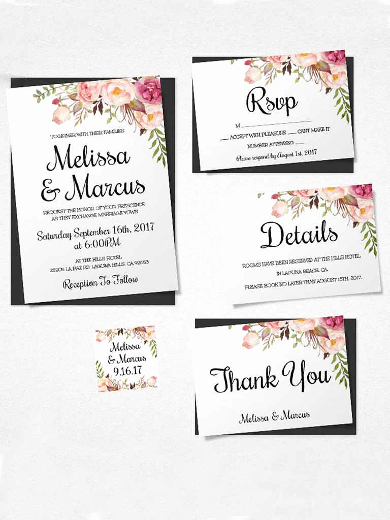 Sample Of Weeding Invitation Inspirational 16 Printable Wedding Invitation Templates You Can Diy