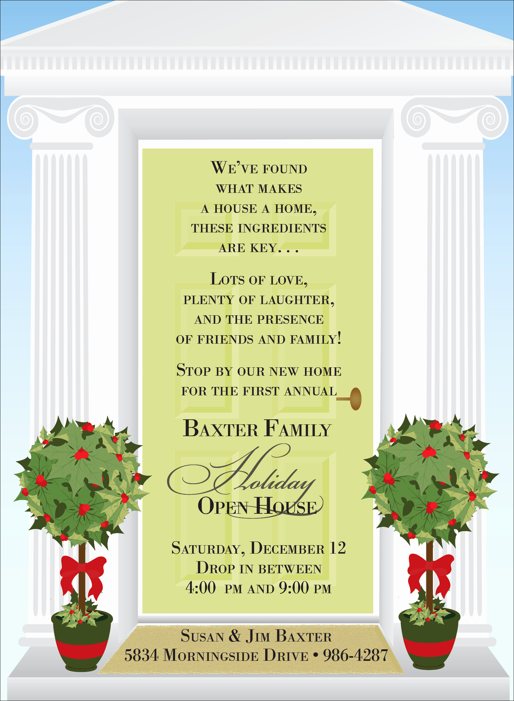 Sample Open House Invitation Beautiful Quick View Not I2970 &quot;holiday Open House&quot;