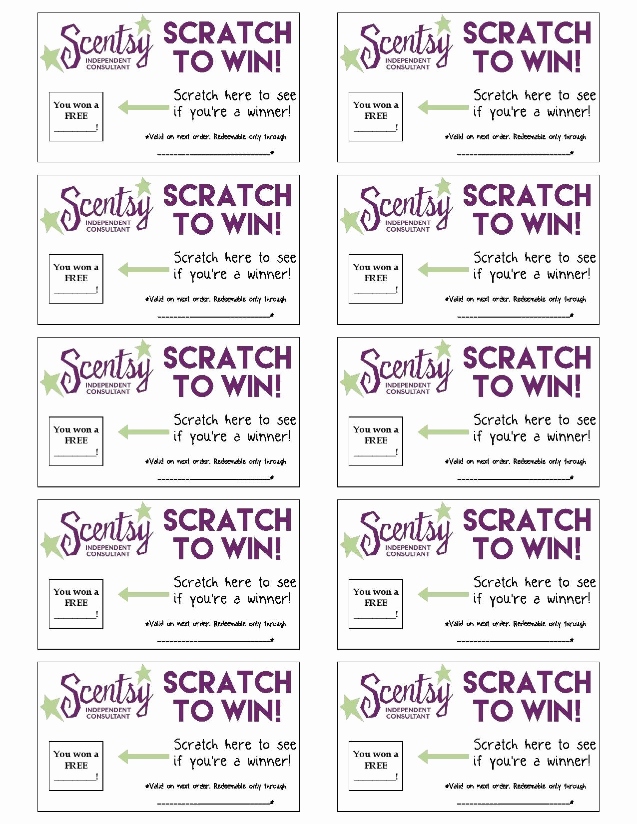 Scentsy Party Invitation Template Best Of Create Scratch and Win Cards for Your Scentsy Business