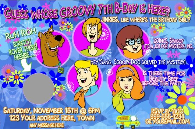Scooby Doo Invitation Template Lovely Scooby Doo Birthday Party Invitations Printable