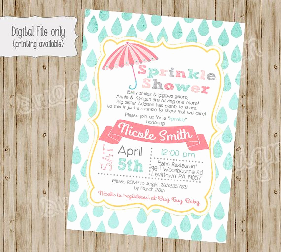 Second Baby Shower Invitation Wording Awesome Ly Best 25 Ideas About Baby Sprinkle Invitations On