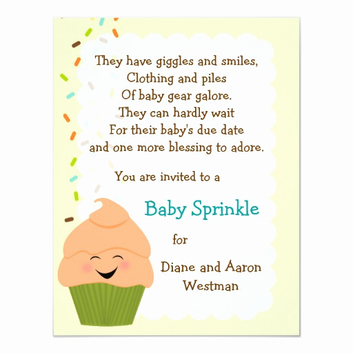 Second Baby Shower Invitation Wording Unique Baby Sprinkle Gender Neutral Invitation