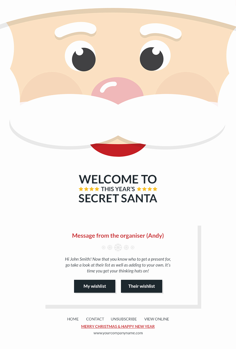 Secret Santa Invitation Template Unique Joy Christmas Email Template Bundle Builder Access by