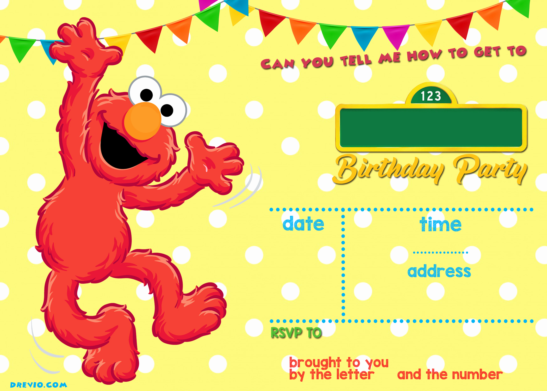 Sesame Street Birthday Invitation Templates Best Of Sesame Street Birthday Invitations Line Free