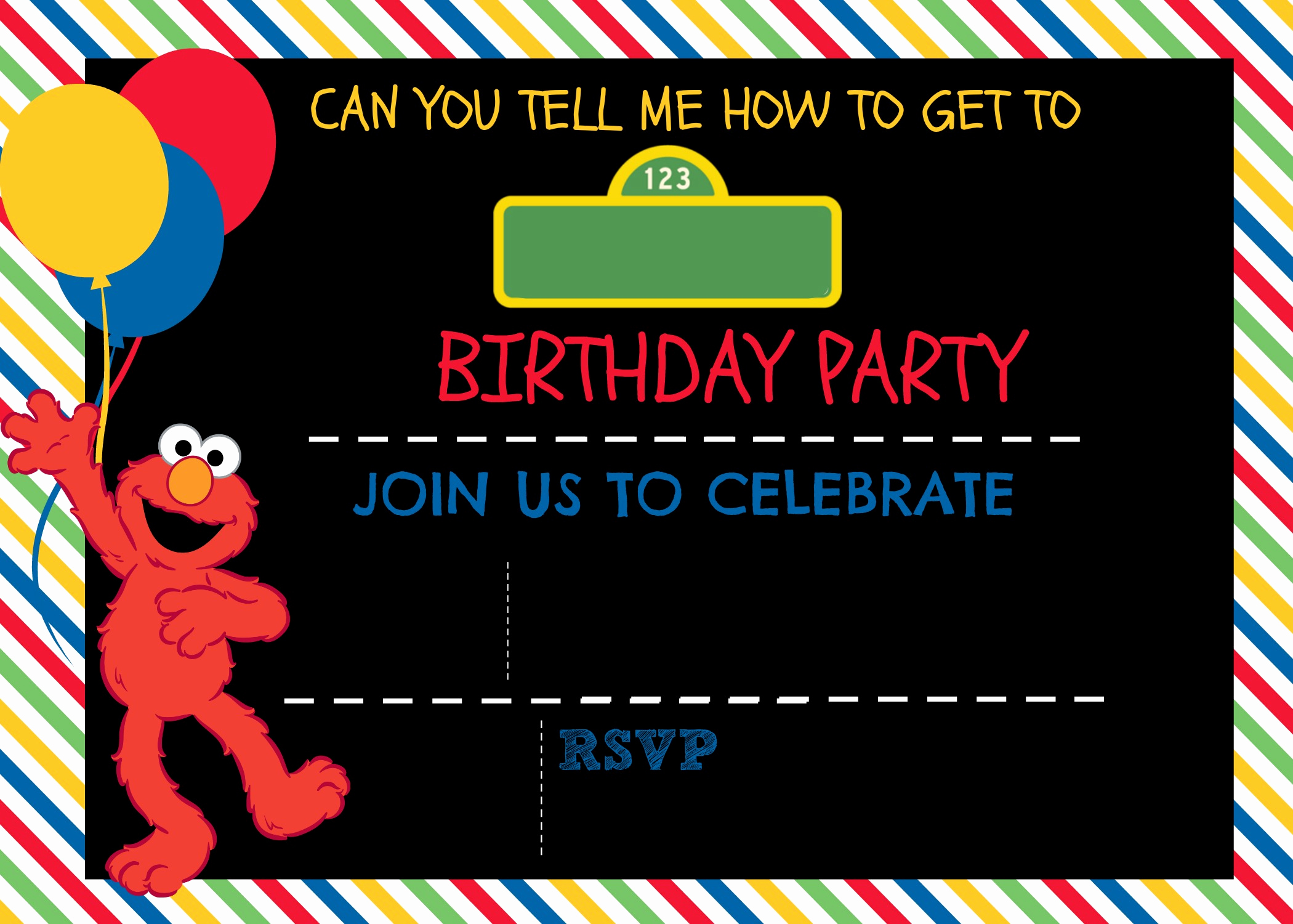 Sesame Street Birthday Invitation Templates Inspirational How to Make A Sesame Street Digital Invitation