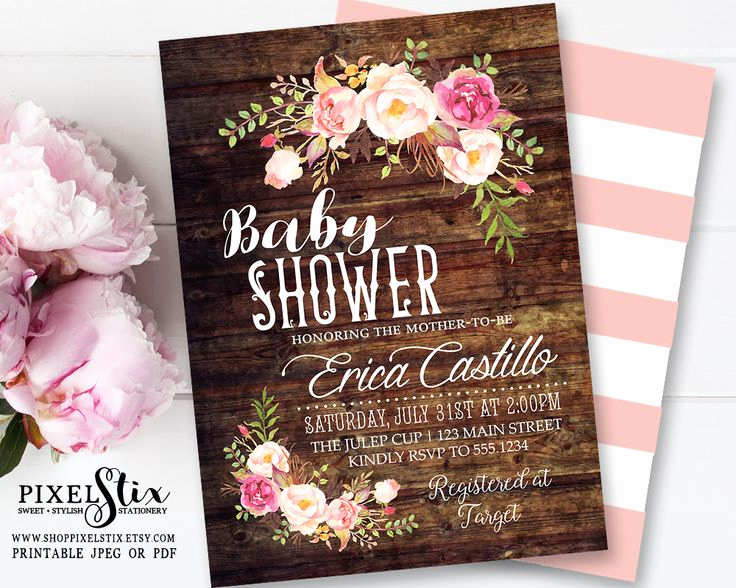 Shabby Chic Baby Shower Invitation Unique 25 Best Ideas About Shabby Chic Baby Shower On Pinterest