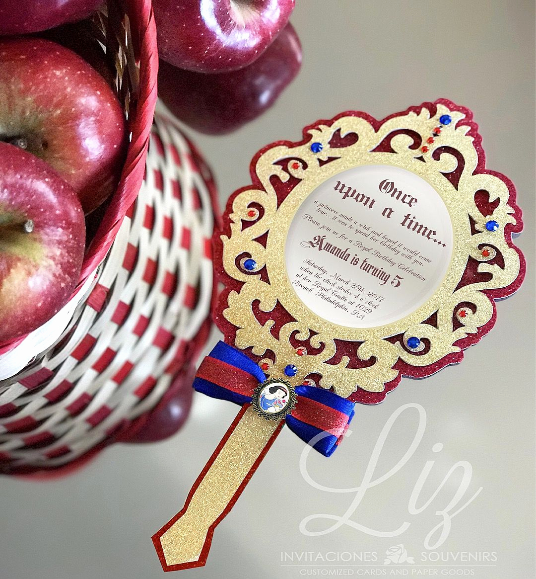 Snow White Mirror Invitation Best Of Mirror Mirror On the Wall who is the Fairest Birthday