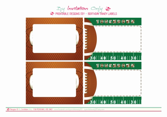 Soccer Invitation Template Free Luxury Free Football Party Printables From by Invitation Ly Diy