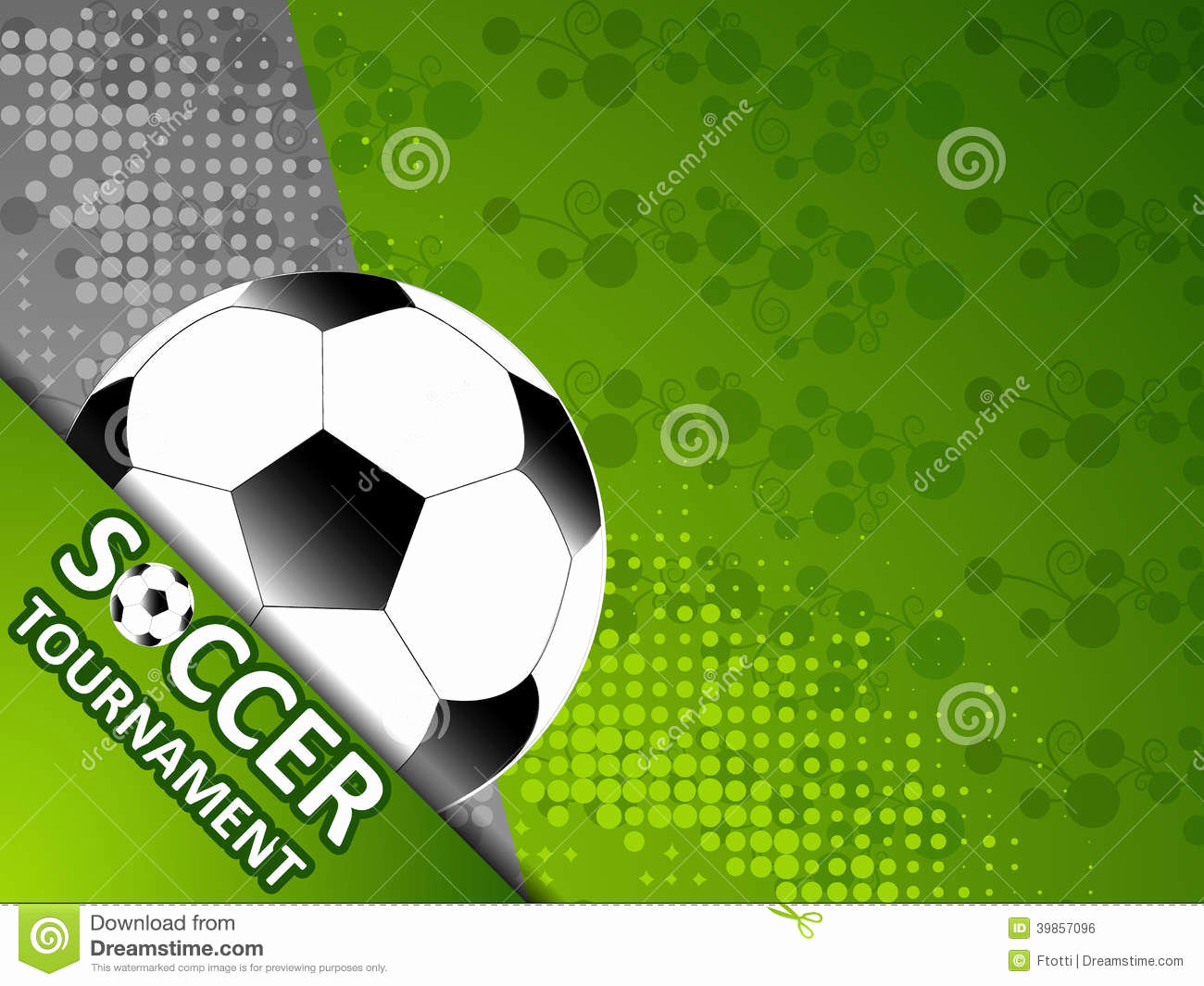 Soccer Invitation Template Free New Template for the Invitation soccer tournament Stock Vector