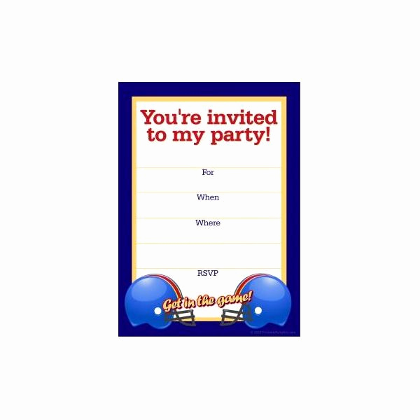 Soccer Invitation Templates Free Unique Free Football Party Templates to Download From Line sources