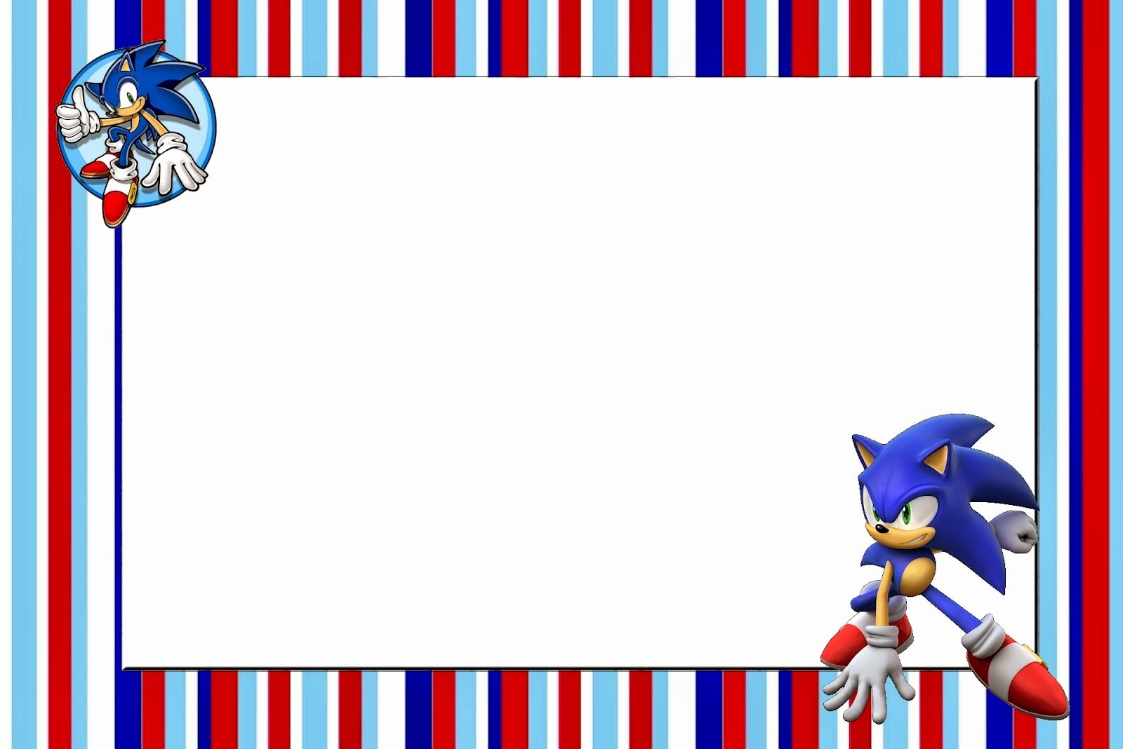 Sonic the Hedgehog Invitation Template Inspirational sonic Invitaciones Para Imprimir Gratis