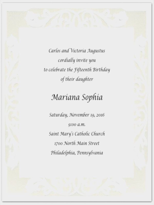 Spanish Wedding Invitation Wording Fresh Hispanic Quinceanera Invitation Wording In Spanish