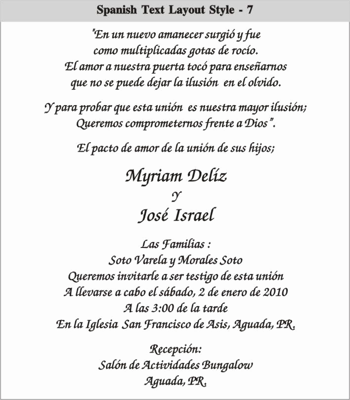 Spanish Wedding Invitation Wording Lovely Cinderella Wedding Invitations In Spanish