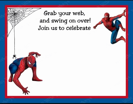 Spiderman Birthday Invitation Template Inspirational 15 Best Images About Spiderman Party On Pinterest