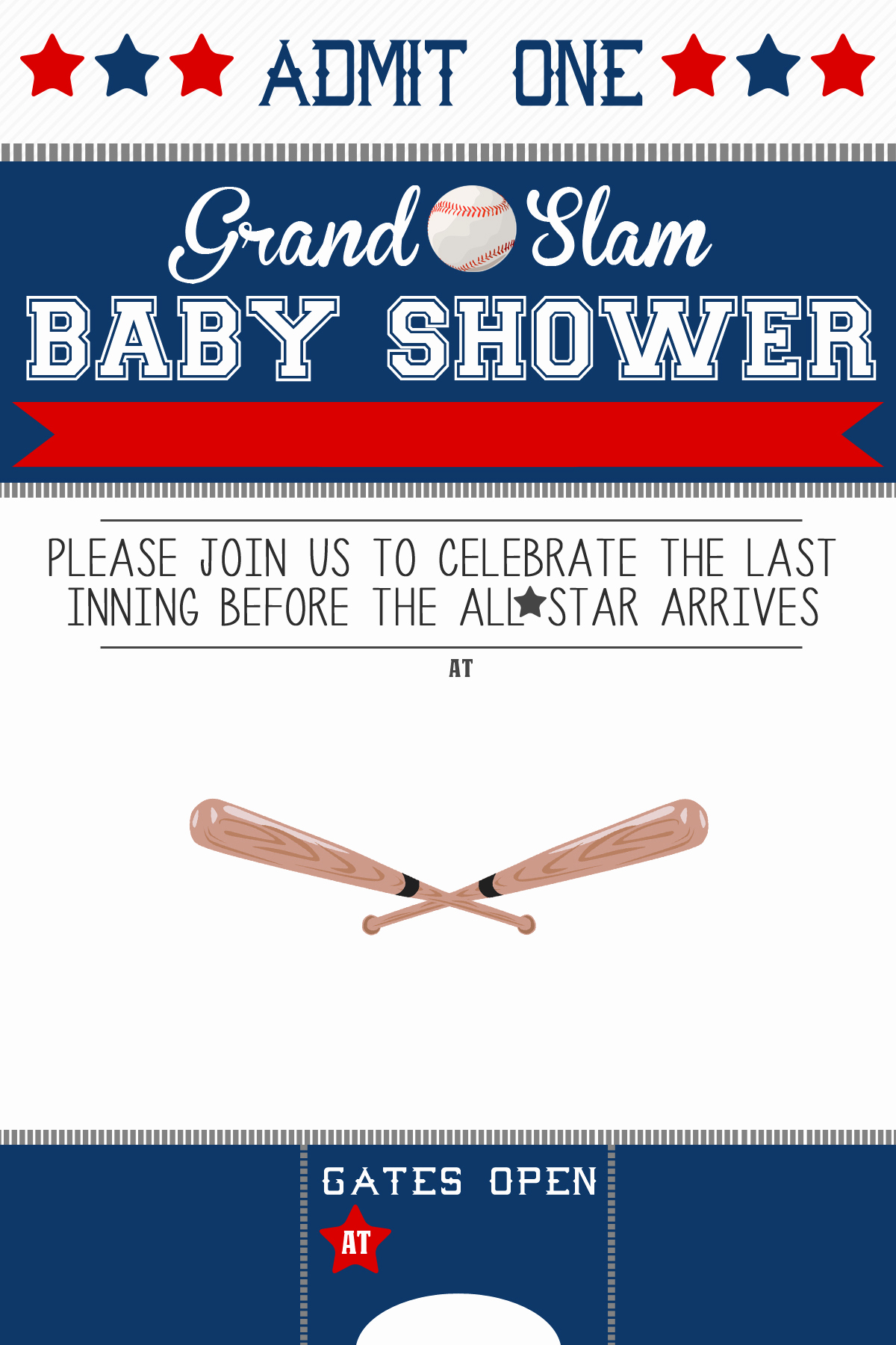 Sports Baby Shower Invitation Templates Best Of Baseball themed Baby Shower Kit – Free