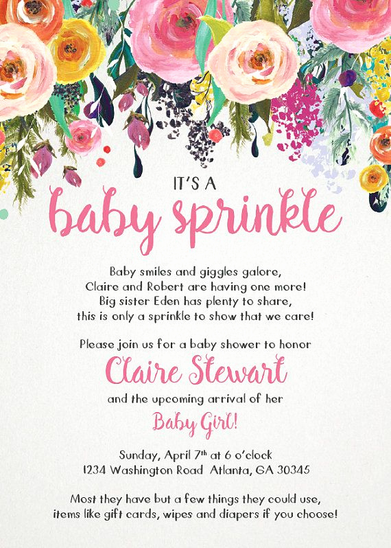 Sprinkle Shower Invitation Wording Awesome Best 25 Baby Sprinkle Shower Ideas On Pinterest