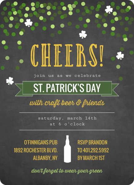 St Patrick Day Invitation Luxury St Patty S Day Cards and Invitations