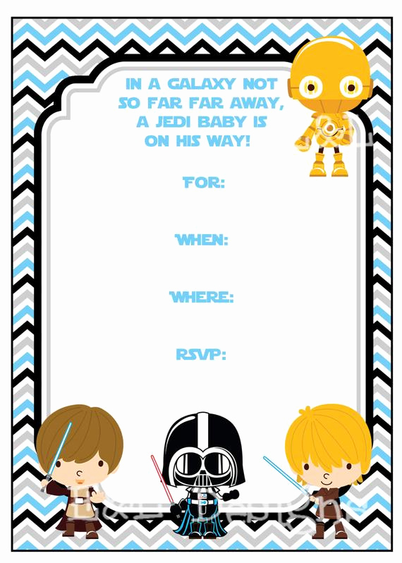 Star Wars Baby Shower Invitation Awesome Star Wars Baby Shower 5x7 Invitation Boy Baby Shower Instant