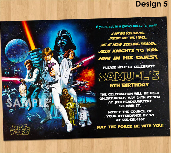 Star Wars Invitation Printable Free Inspirational 20 Star Wars Birthday Invitation Template Word Psd