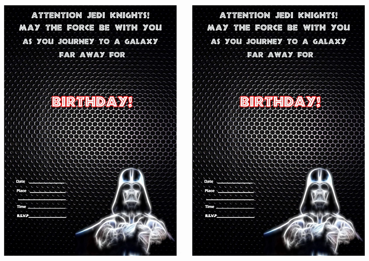 Star Wars Invitation Printable Free Luxury Star Wars Birthday Invitations Template