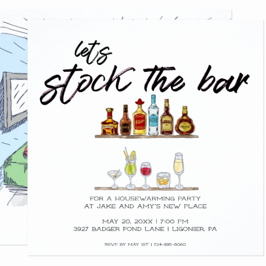 Stock the Bar Invitation Unique Let S Stock the Bar