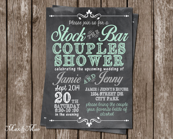 Stock the Bar Invitation Wording Best Of Stock the Bar Invitation Wedding Shower Invitation